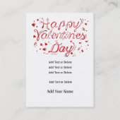 Bulk Valentine on Business Cards - SRF Visitenkarte (Rückseite)