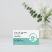 Bulk Veterinary Appointment Business Cards Moderne Visitenkarte (Stehend Vorderseite)