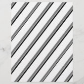 Bulk W&B Diagonal Stripes Scrapbook Pages Flyer (Vorne)