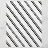 Bulk W&B Diagonal Stripes Scrapbook Pages Flyer (Hinten)