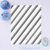 Bulk W&B Diagonal Stripes Scrapbook Pages Flyer (Einzeln)