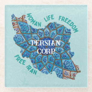 Bulk Weihnachtsgeschenke für Mitarbeiter frei Iran Glasuntersetzer