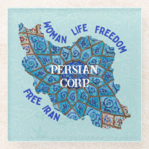 Bulk Weihnachtsgeschenke für Mitarbeiter frei Iran Glasuntersetzer