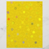 Bulk - Yellow Twisty Polka Dot Spiral Scrap Paper Flyer (Hinten)