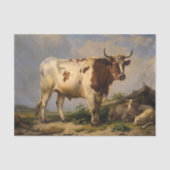 Bull, 1847, von Eugene Joseph Verboeckhoven Seidenpapier (Vorderseite)