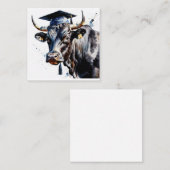 Bull-Abschluss-Flachnotizkarte Mitteilungskarte (Vorne/Hinten)