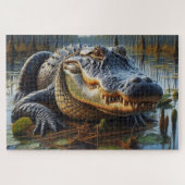 Bull Alligator in Sumpf Puzzle (Horizontal)