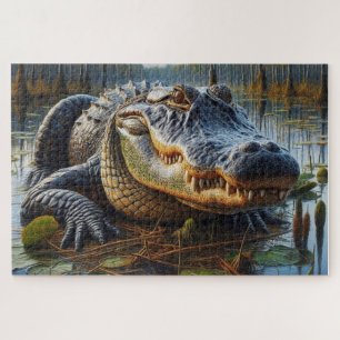 Bull Alligator in Sumpf Puzzle