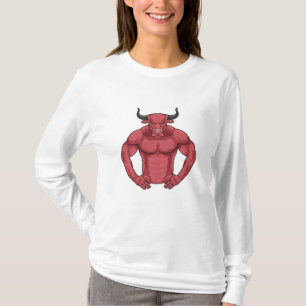 Bull als Bodybuilder extrem T-Shirt