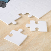 Bull als Handyman mit Hammer Puzzle (Seite)