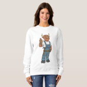 Bull als Handyman mit Hammer Sweatshirt (Vorne ganz)