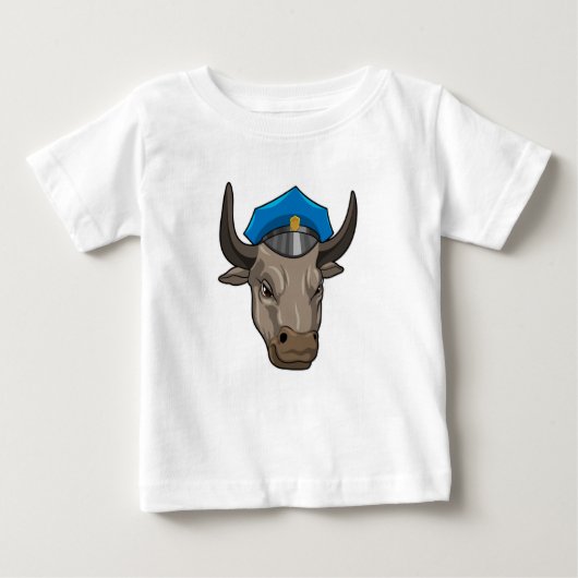 Bull als Polizeibeamte Baby T-shirt (Vorderseite)