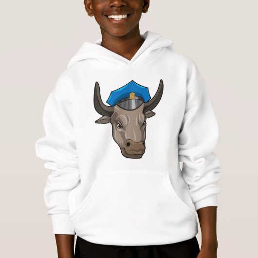 Bull als Polizeibeamte Hoodie (Vorderseite)