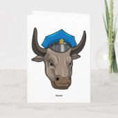 Bull als Polizeibeamte Karte (Rückseite)