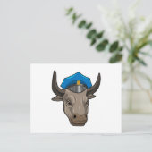 Bull als Polizeibeamte Postkarte (Stehend Vorderseite)