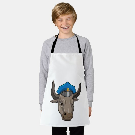 Bull als Polizeibeamte Schürze (Getragen)