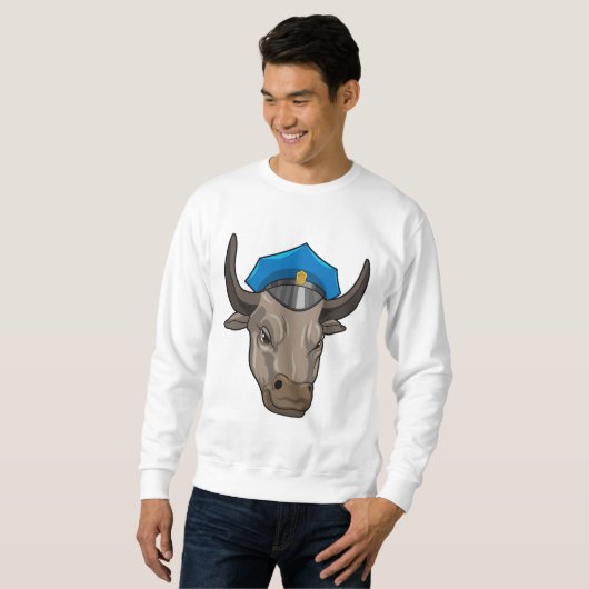 Bull als Polizeibeamte Sweatshirt (Vorne ganz)