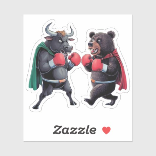 Bull and Bear Aufkleber (Blatt)