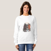 Bull and Bear - Gewitterter Krypto/Bestände Sweatshirt (Vorne ganz)