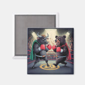 Bull and Bear Magnet (Vorderseite/Rückseite)