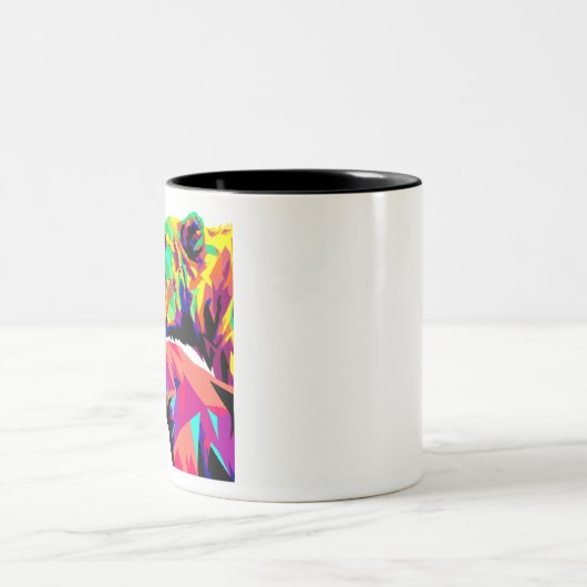 Bull and Bear Stock Trader Zweifarbige Tasse (Mittel)