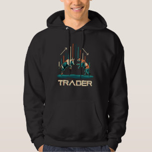 Bull and Bear Trading Stock Market Hoodie