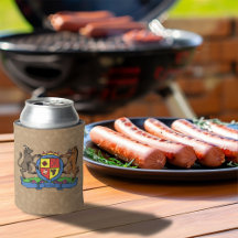 Bull and Boar Rampant GRILLEN Coat of Arms