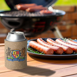 Bull and Boar Rampant GRILLEN Coat of Arms Dosenkühler