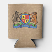 Bull and Boar Rampant GRILLEN Coat of Arms Dosenkühler (Vorderseite)