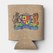 Bull and Boar Rampant GRILLEN Coat of Arms Dosenkühler (Rückseite)