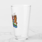 Bull and Boar Rampant GRILLEN Coat of Arms Glas (Links)