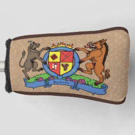 Bull and Boar Rampant GRILLEN Coat of Arms Golf Headcover