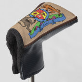 Bull and Boar Rampant GRILLEN Coat of Arms Golf Headcover (3/4 Vorderseite)