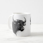 Bull Art Design für Tasse (Vorderseite Links)