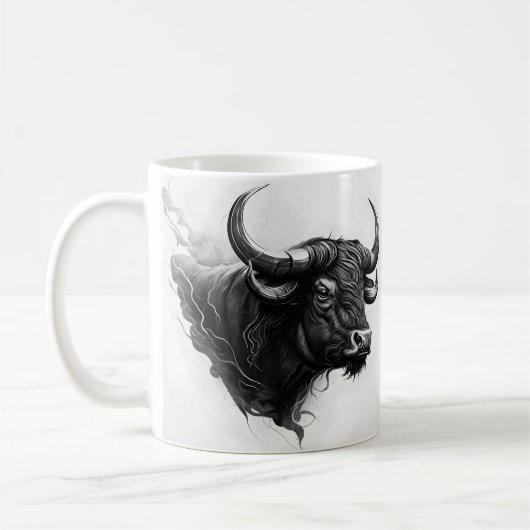 Bull Art Design für Tasse (Links)