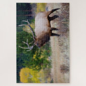 Bull & Aspen Trees | Rocky Mountain Nationalpark Puzzle (Vertikal)