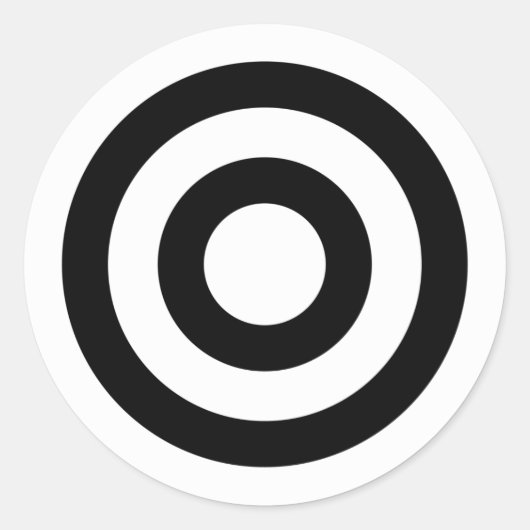 Bull-Auge Runder Aufkleber (Vorderseite)