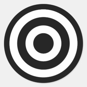 Bull-Auge Runder Aufkleber