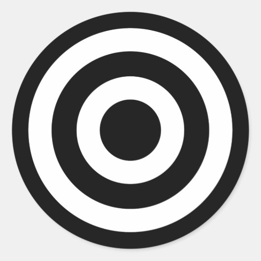 Bull-Auge Runder Aufkleber (Vorderseite)