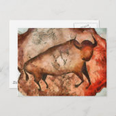 Bull aus Altamira Postkarte (Vorne/Hinten)
