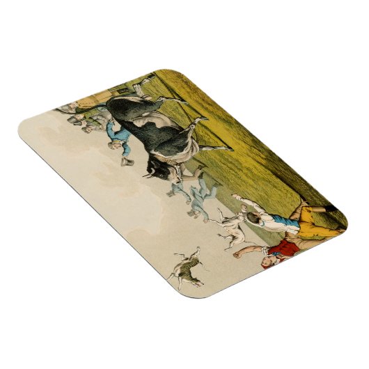 'Bull Baiting', Pub. von Thomas McLean, 1820, (pri Magnet (Rechte Seite)