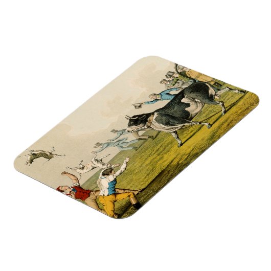 'Bull Baiting', Pub. von Thomas McLean, 1820, (pri Magnet (Linke Seite)