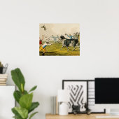 'Bull Baiting', Pub. von Thomas McLean, 1820, (pri Poster (Heimbüro)