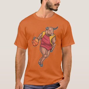 Bull Basketball Spieler Basketball T-Shirt