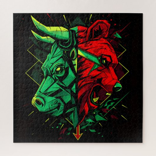 Bull Bear Duel Forces Puzzle (Vertikal)