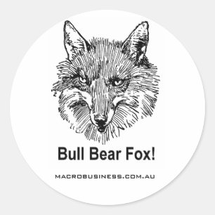 Bull Bear Fox Sticker