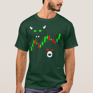 Bull - Bear Stock Market Gift For Traders T-Shirt