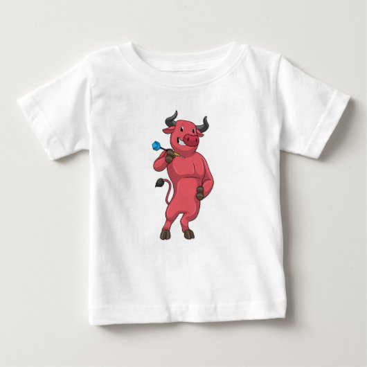 Bull bei Darts mit Dart Baby T-shirt (Vorderseite)
