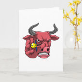 Bull bei Darts mit Dart Karte (Gelbe Blume)