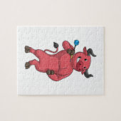 Bull bei Darts mit Dart Puzzle (Horizontal)